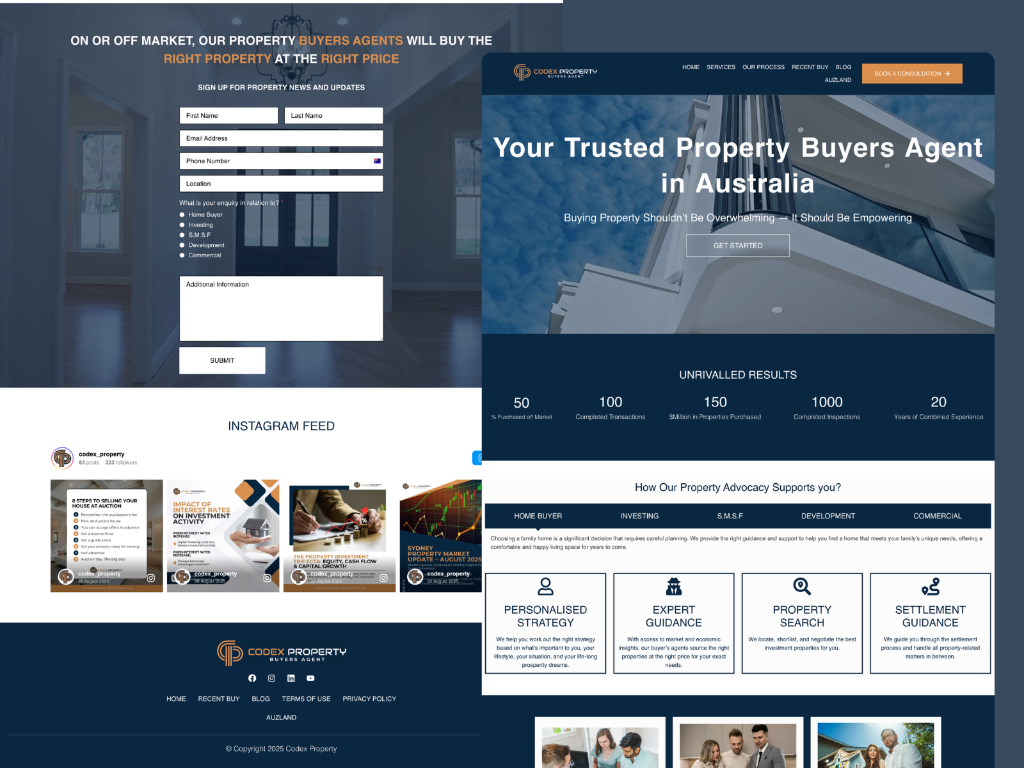 Codex Property Analytics Interface